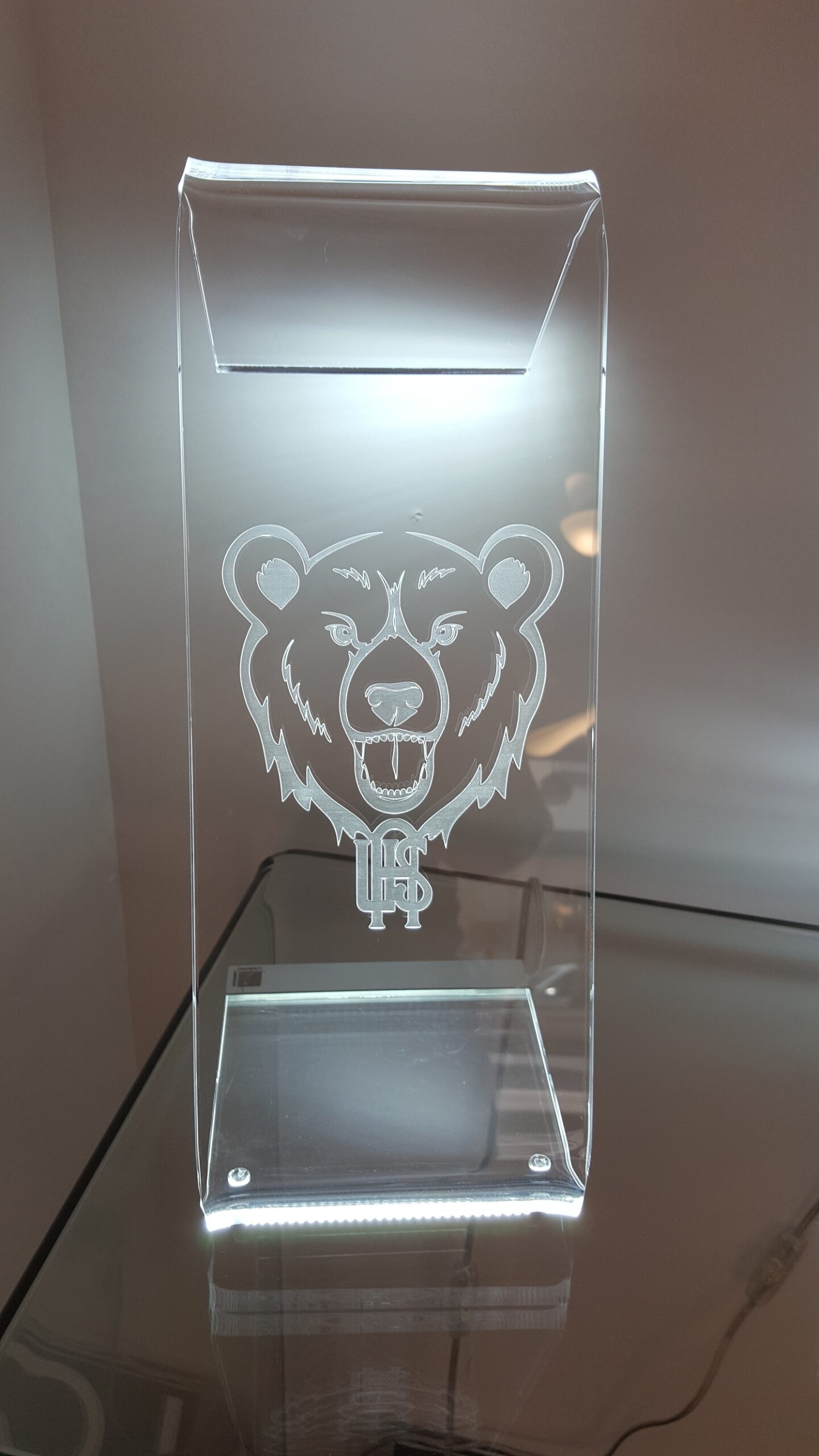 Lampada Orso Led plexiglass grande