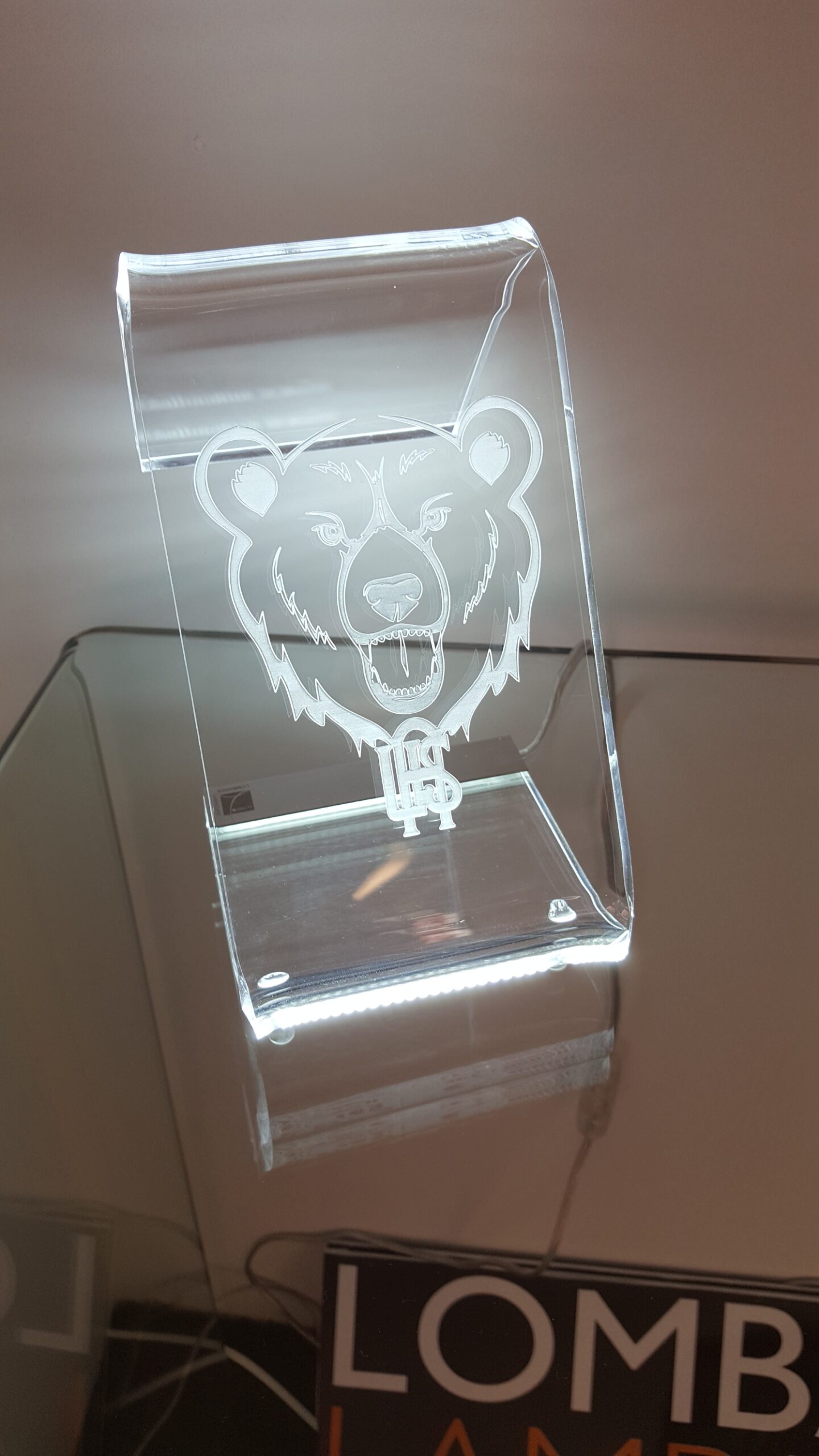 Lampada Orso plexiglass Led piccola